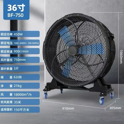 落地圆形工业扇36寸